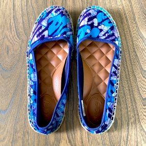 Reef slip on tie-dye shoes